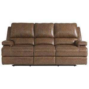 Bassett leather shop loveseat